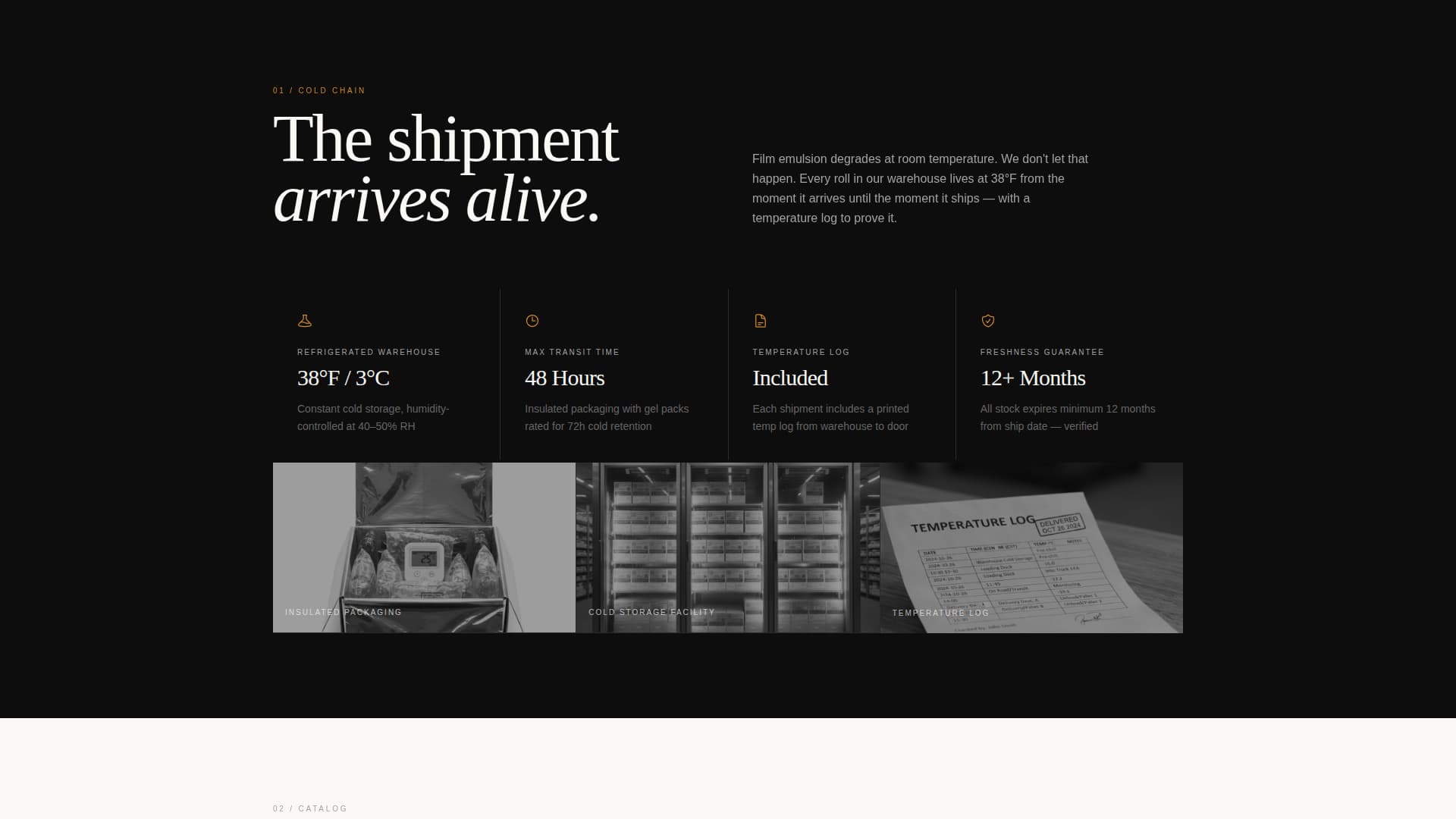 Preserve — Coldchain Temperature Control Landing Page Template