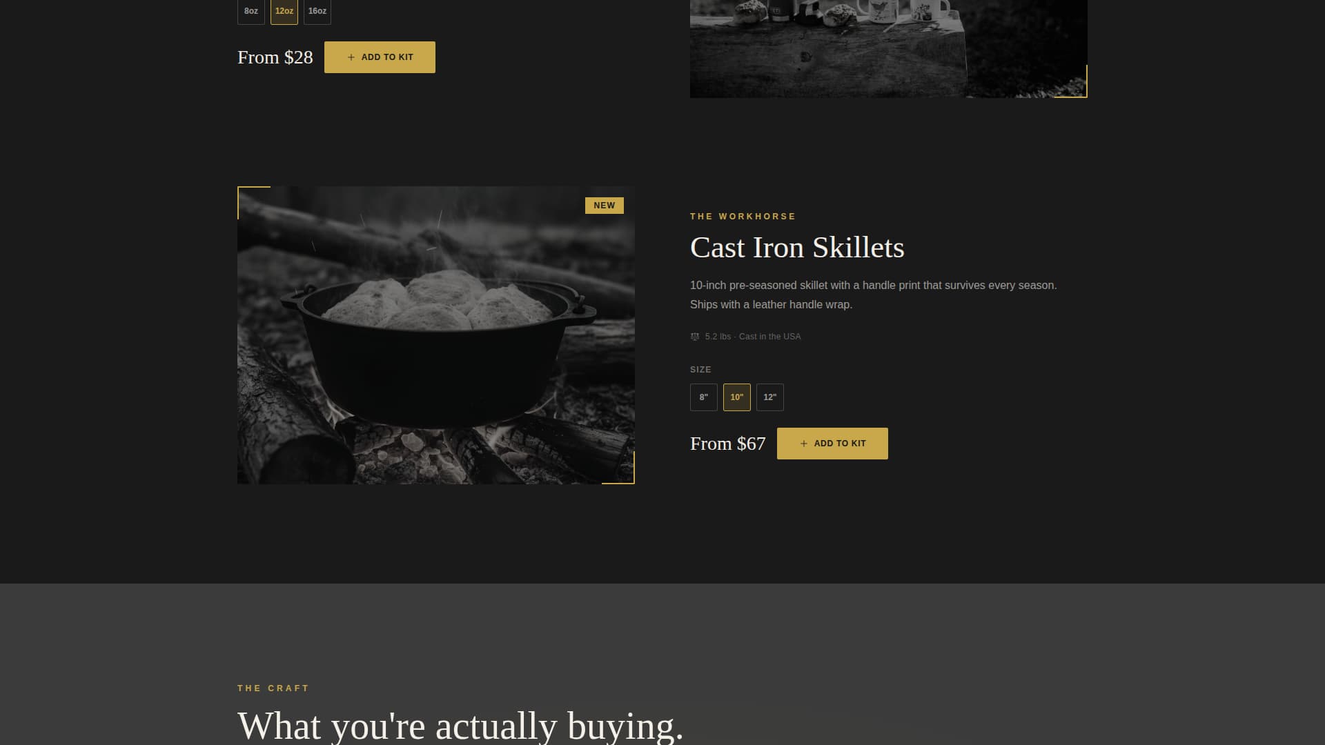 Basecamp — Durable Kitchenware Landing Page Template