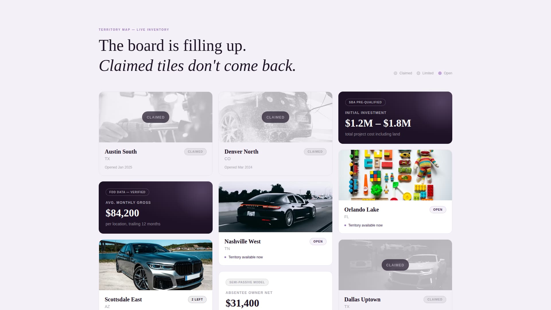 Gleam - Exclusive Franchise Landing Page Template