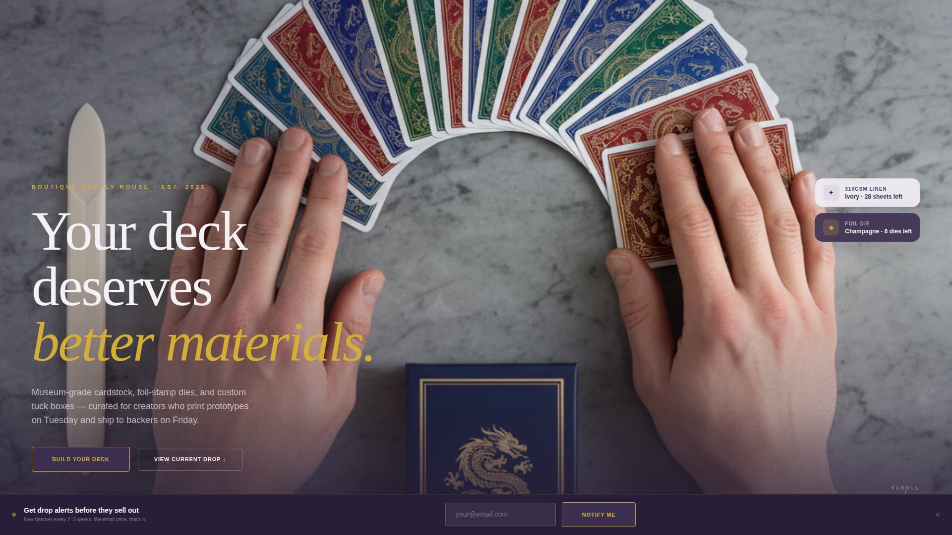Local Hobby & Passion Supplies Pre-Launch & Coming Soon Website Template