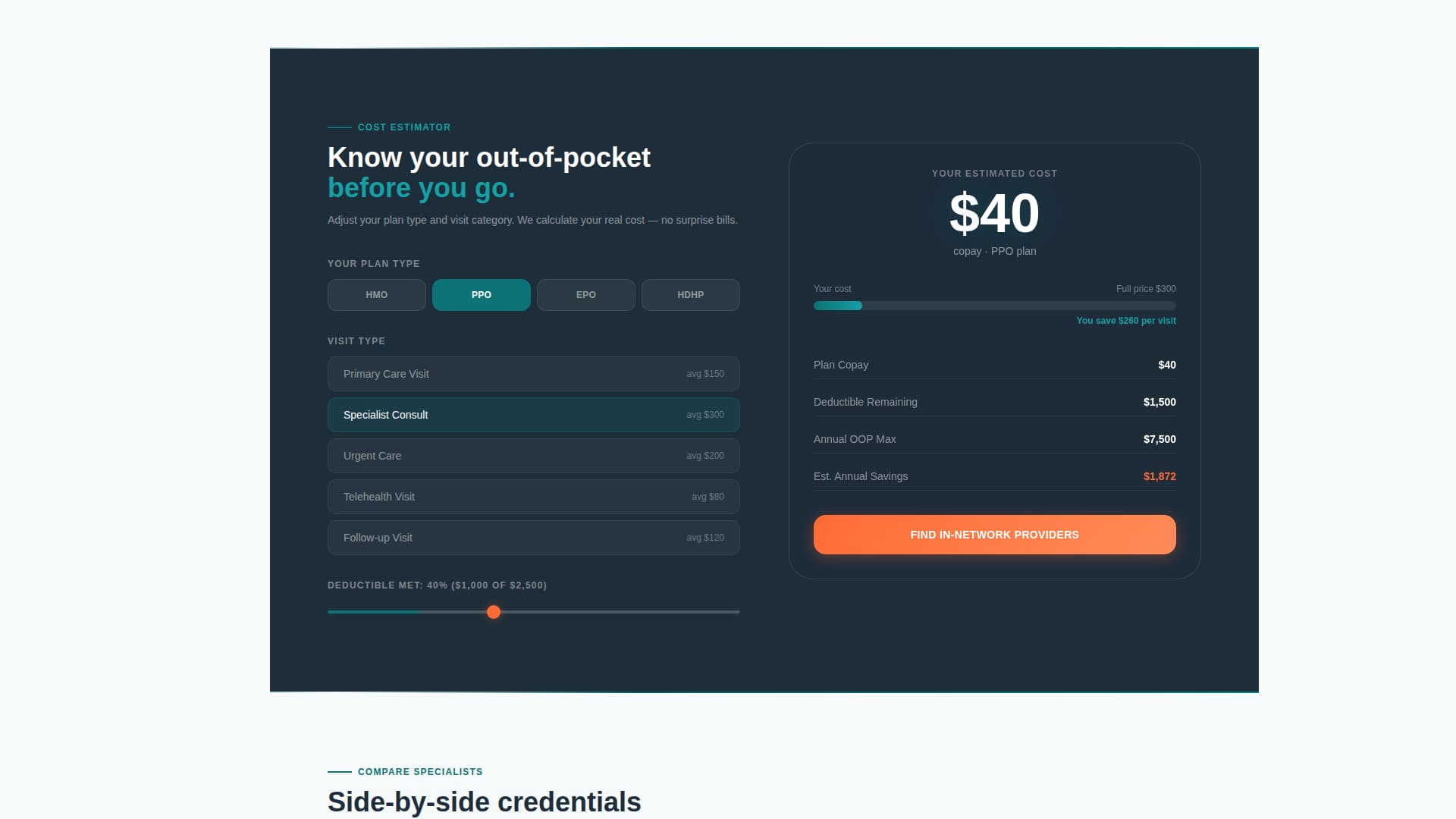 Healthcare Digital Presence Specialist Booking Website Template
