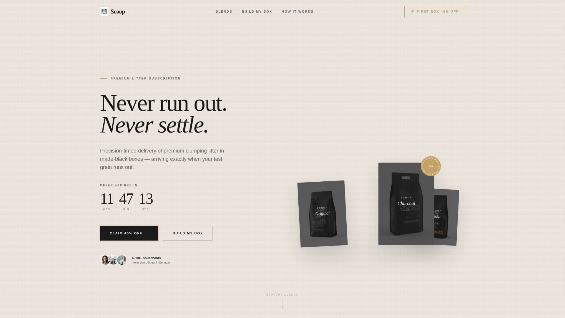 Complete Subscription Box Services Professional Website Template