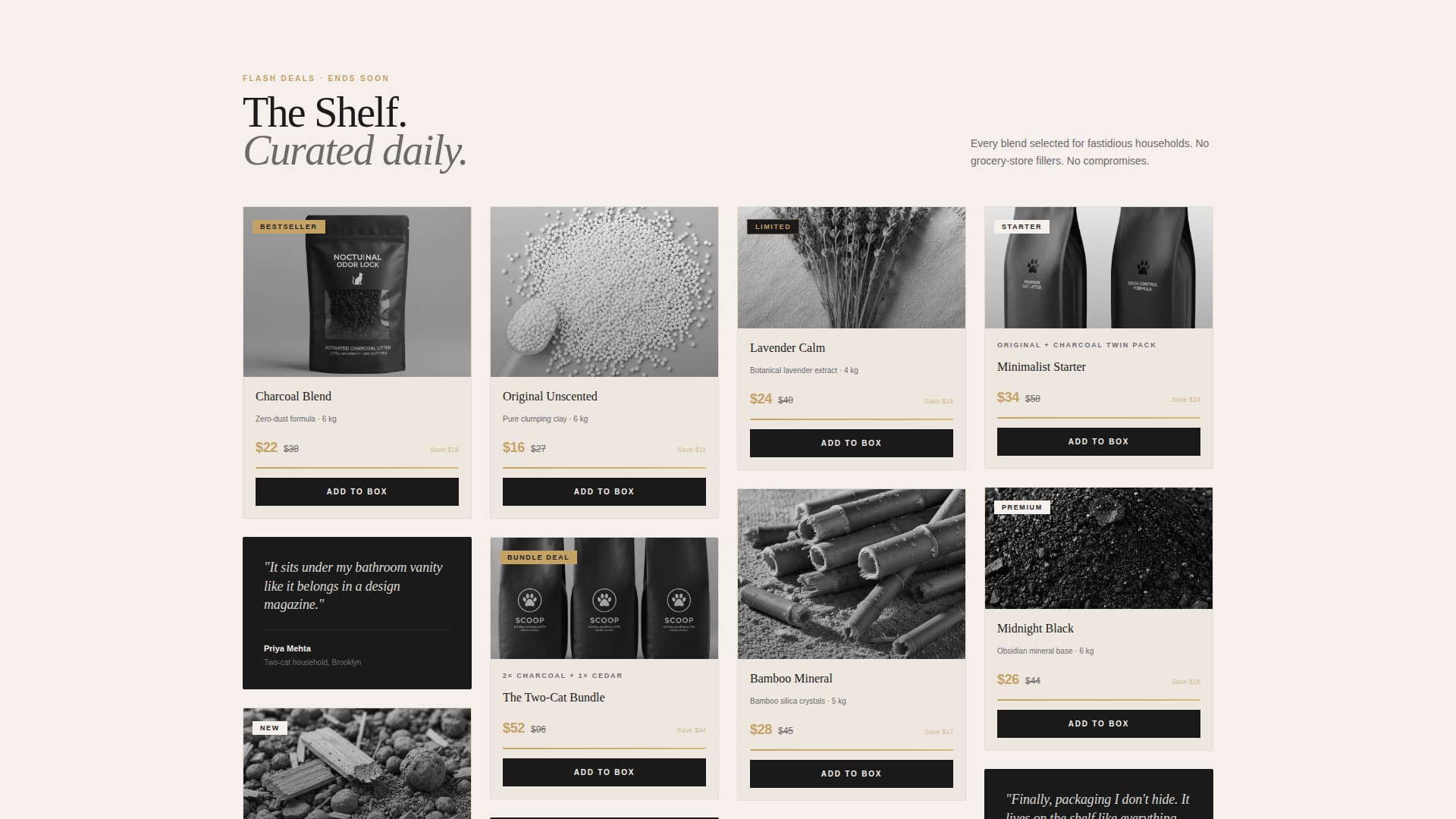 Complete Subscription Box Services Professional Website Template