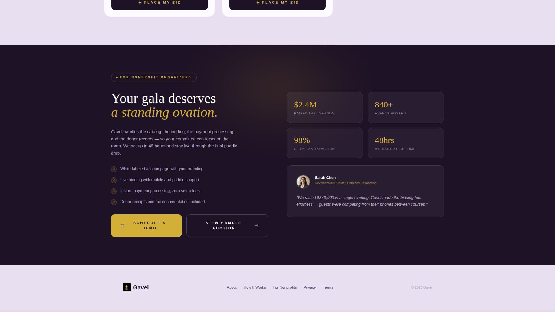 Advanced Auction Platforms & Types Pre-Launch & Coming Soon Website Template