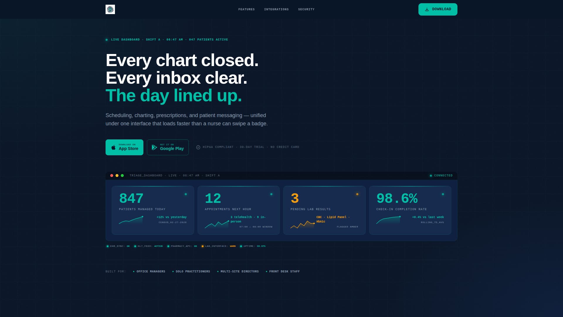 Healthcare Software Advanced Professional Website Template