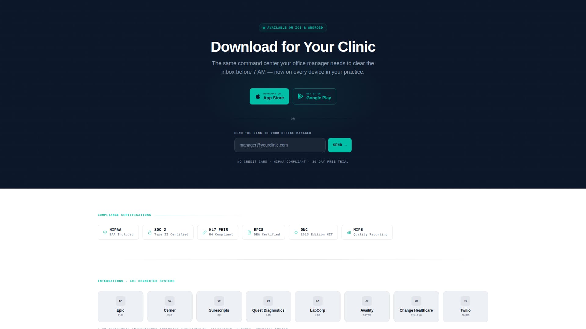 Healthcare Software Advanced Professional Website Template