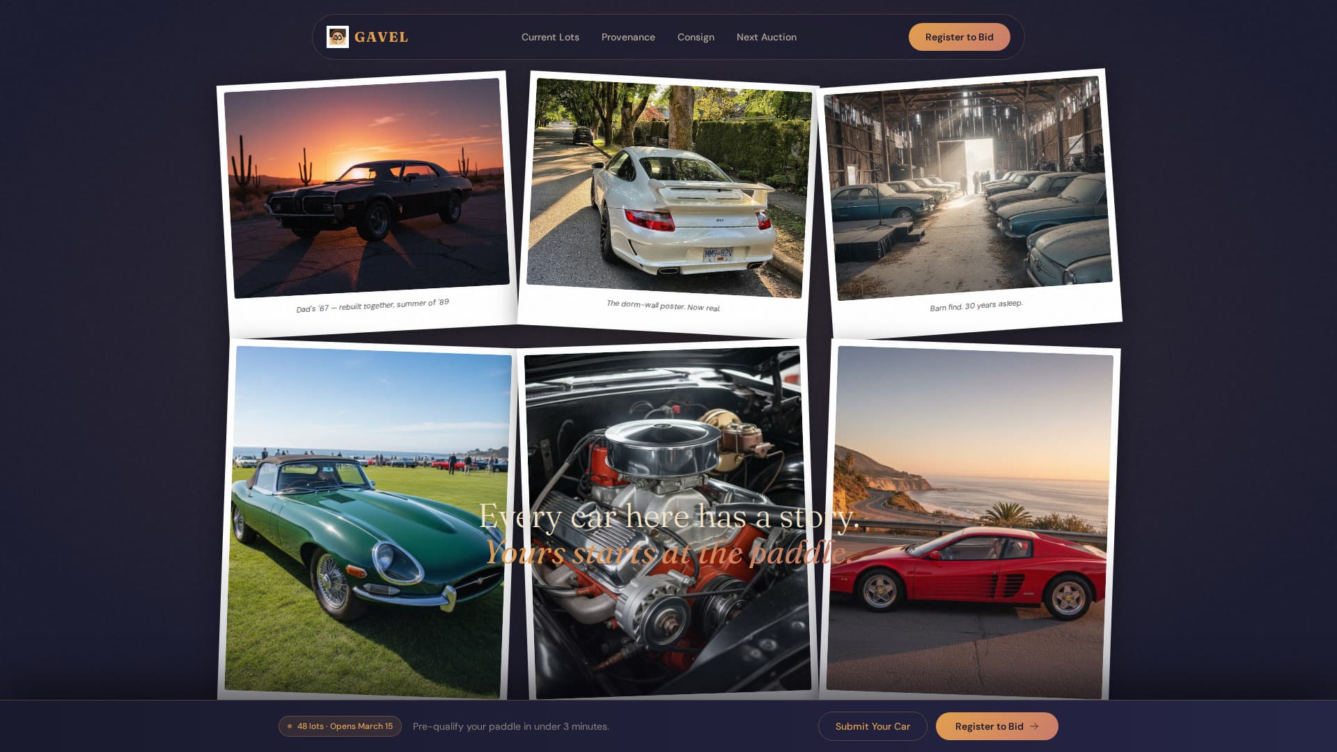 Auction Platforms & Types Portfolio & Case Study Website Template
