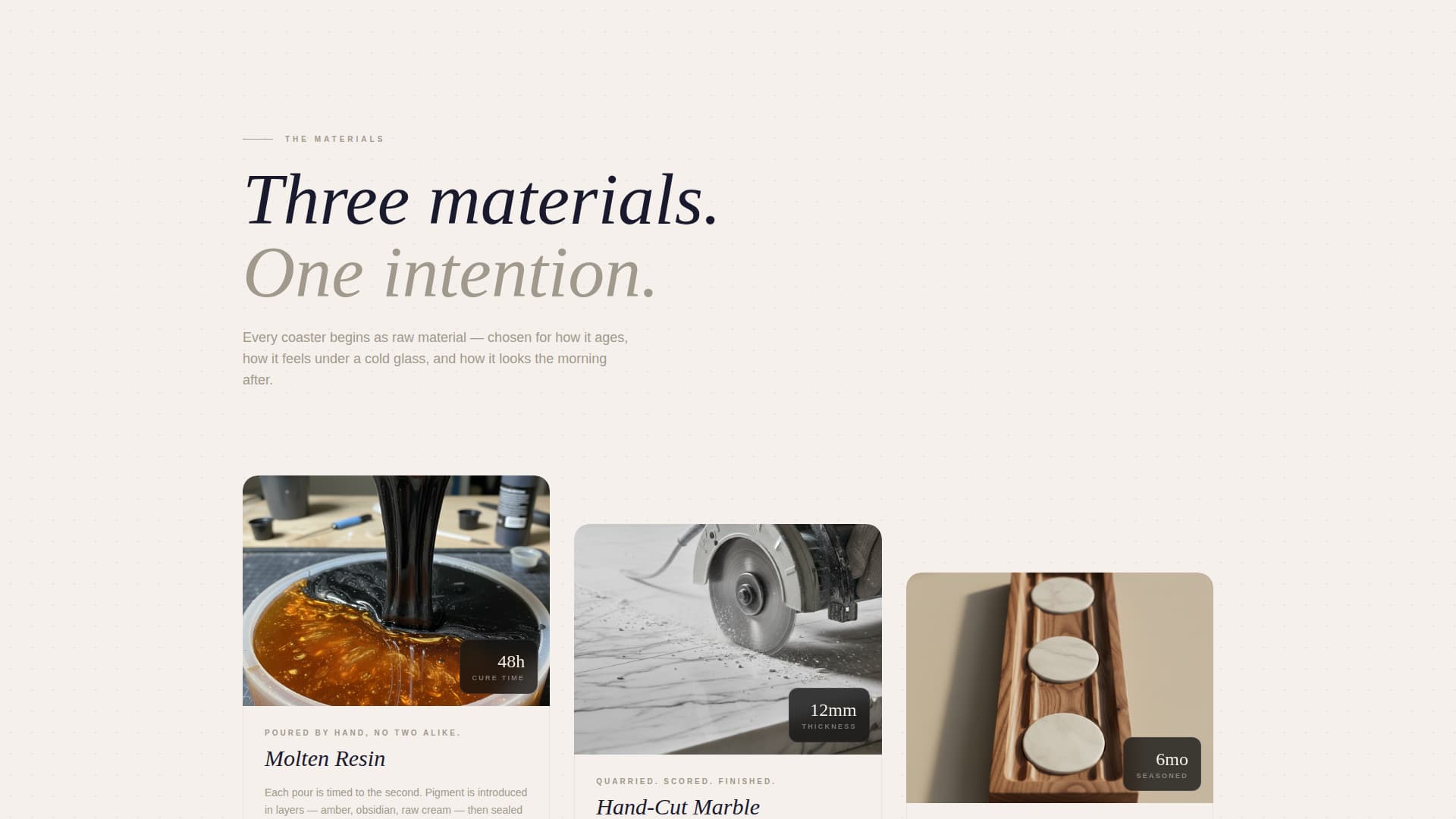 Specialist Coasters & Barware Store Professional Website Template
