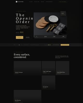 Coasters & Barware Store Portfolio & Case Study Website Template