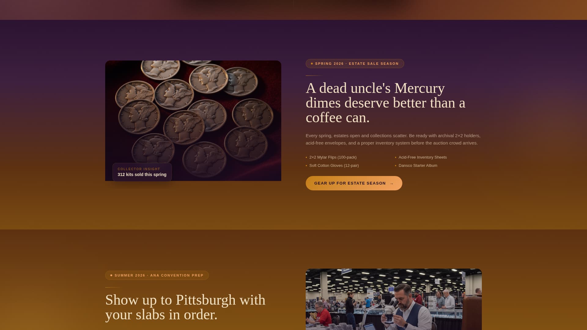 Advanced Coin & Numismatics Professional Website Template