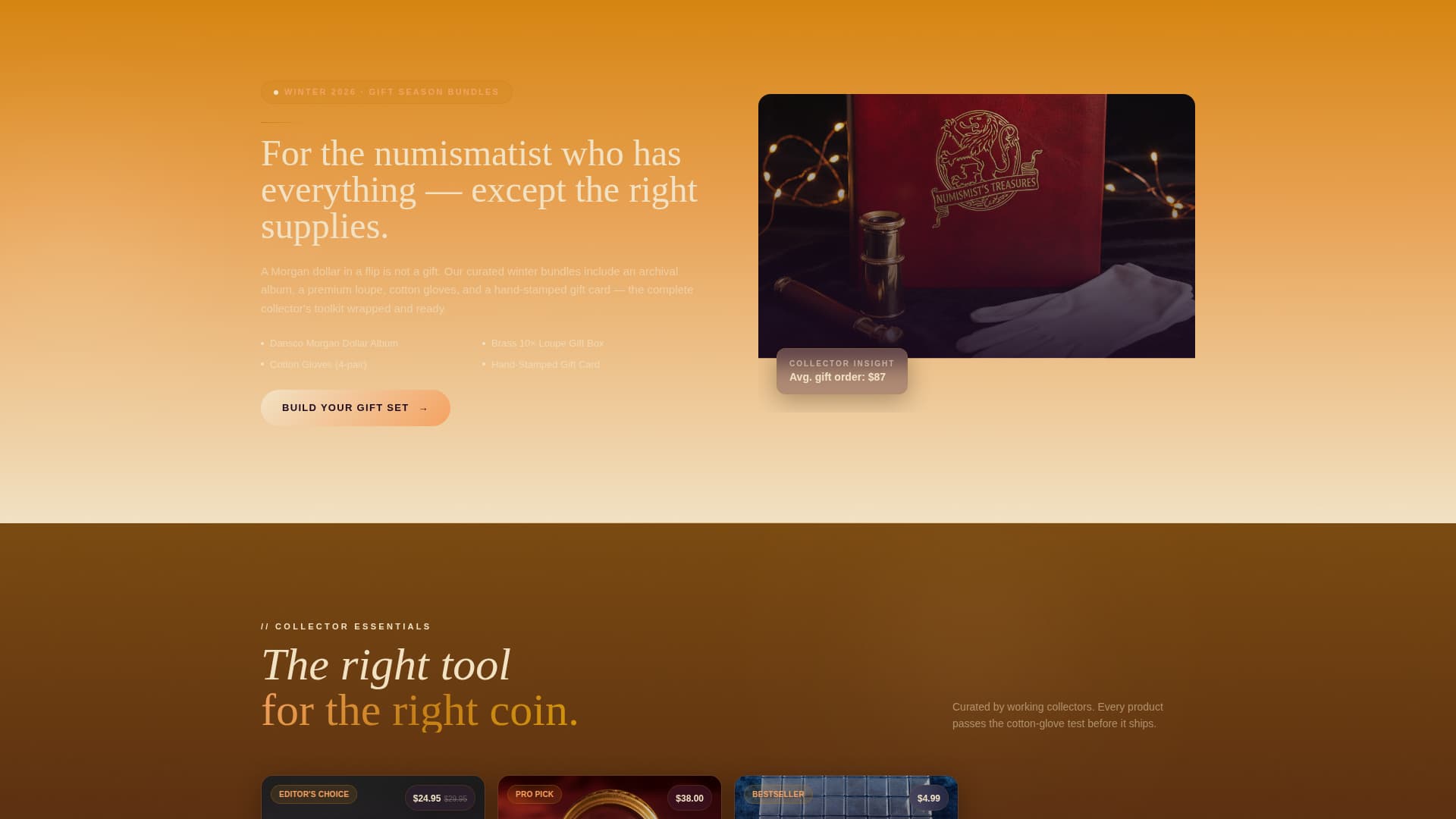Advanced Coin & Numismatics Professional Website Template
