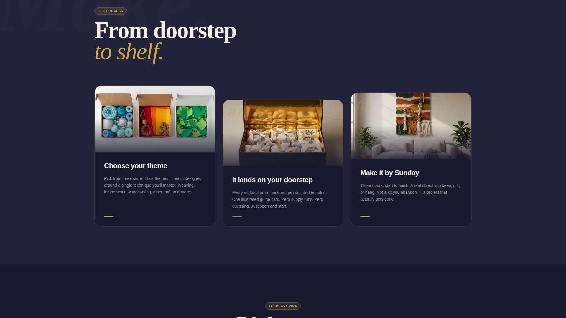 Specialist Subscription Box Services Portfolio & Case Study Website Template