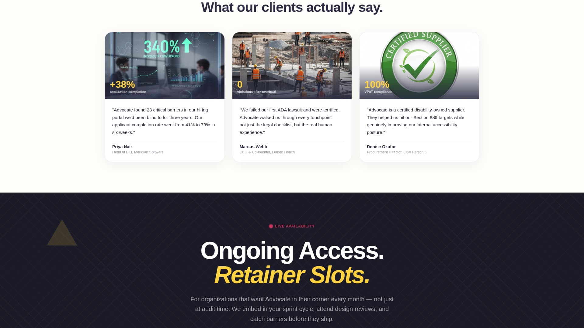 Specialist Disability-Owned Business Pre-Launch & Coming Soon Website Template