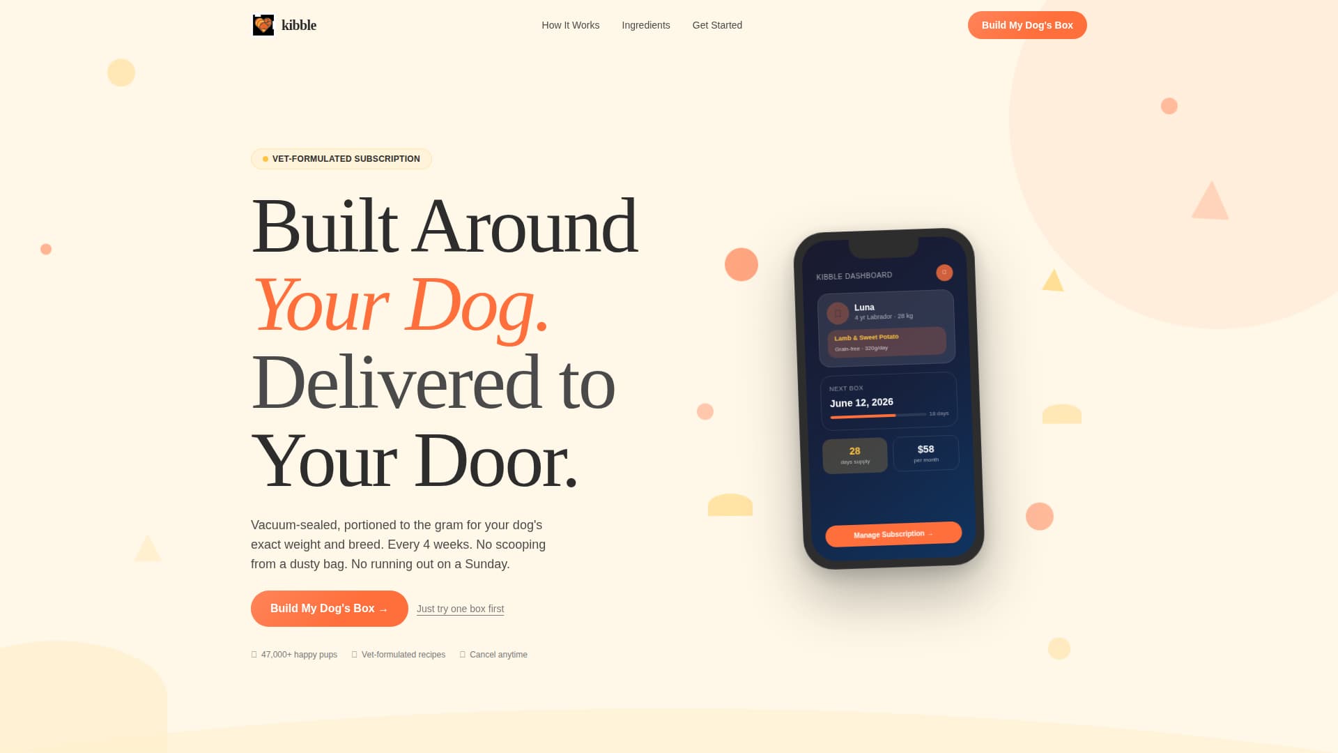 Advanced Subscription Box Services Portfolio & Case Study Website Template