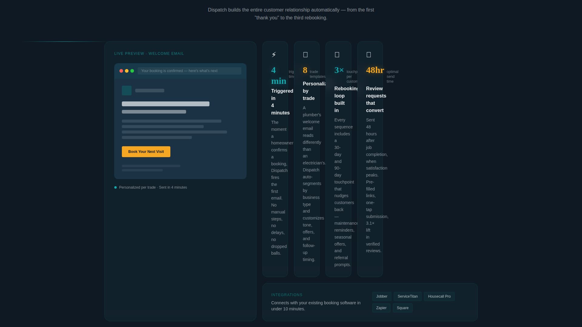 Swift — Service Dispatch Landing Page Template