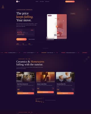 Auction Platforms & Types Pricing Website Template