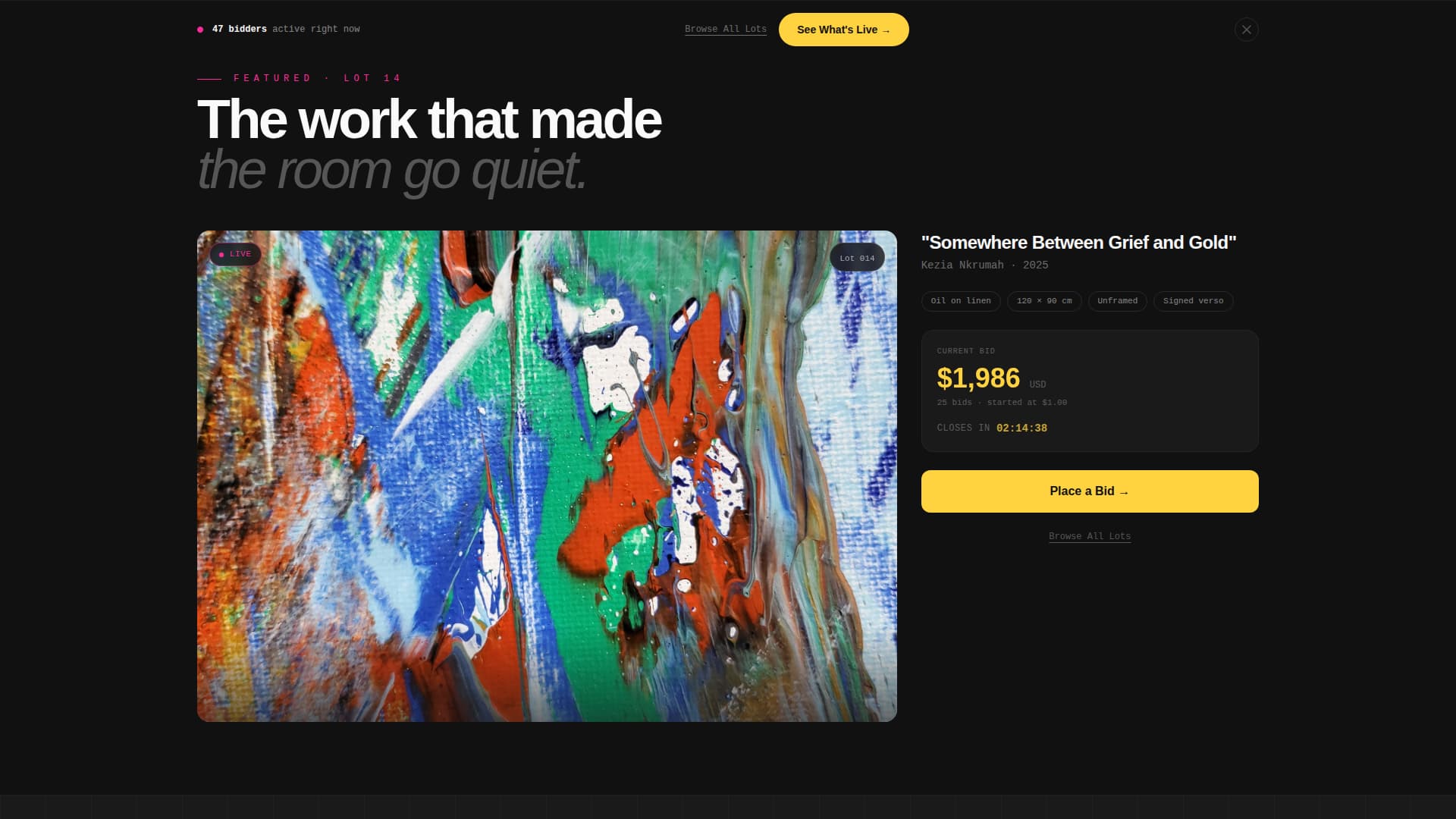 Art Auction & Dealer Professional Website Template