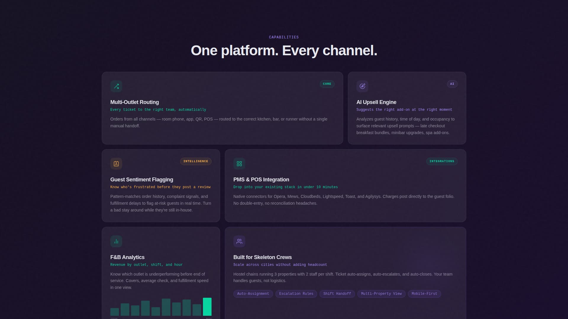Ticket - Powerful Hospitality Landing Page Template