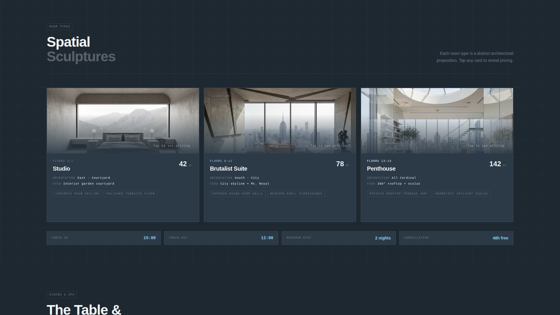 Destination Hotel Homepage Experience Website Template