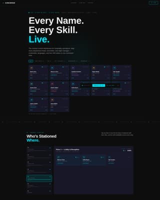 Hotel Team & Department Directory Website Template