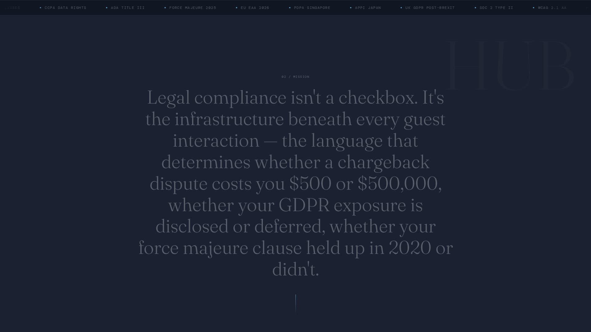 Hotel Terms of Service & Guest Rights Website Template