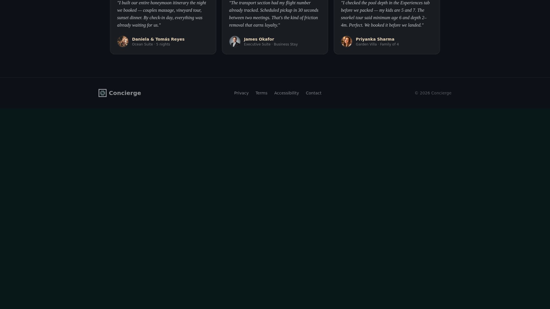 Hotel Booking Confirmation & Post-Stay Experience Website Template