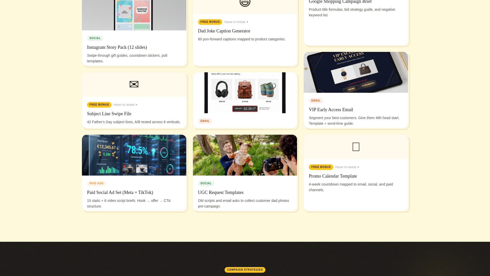 Father's Day Business Professional Website Template