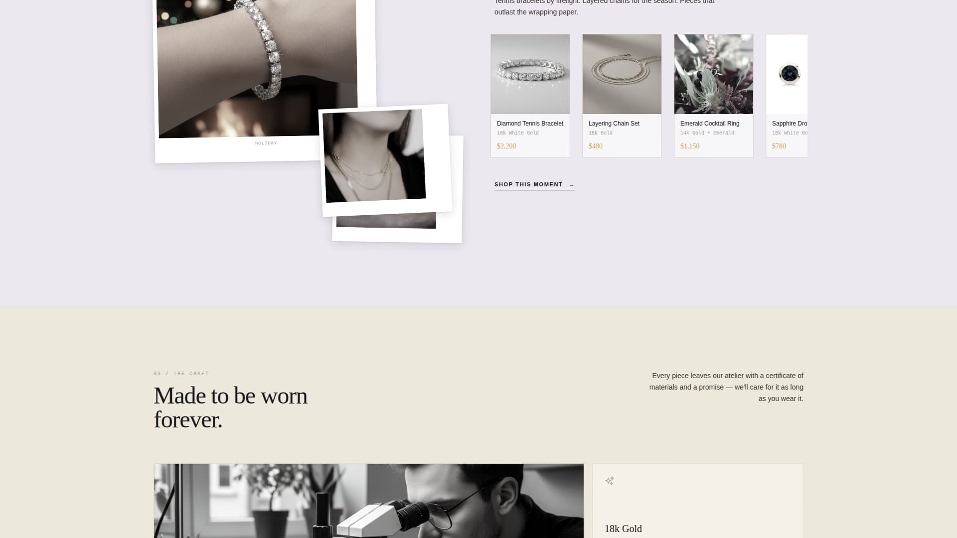 Jewelry & Accessories Store Professional Website Template