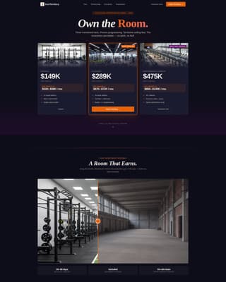 Franchise Business Pricing Website Template