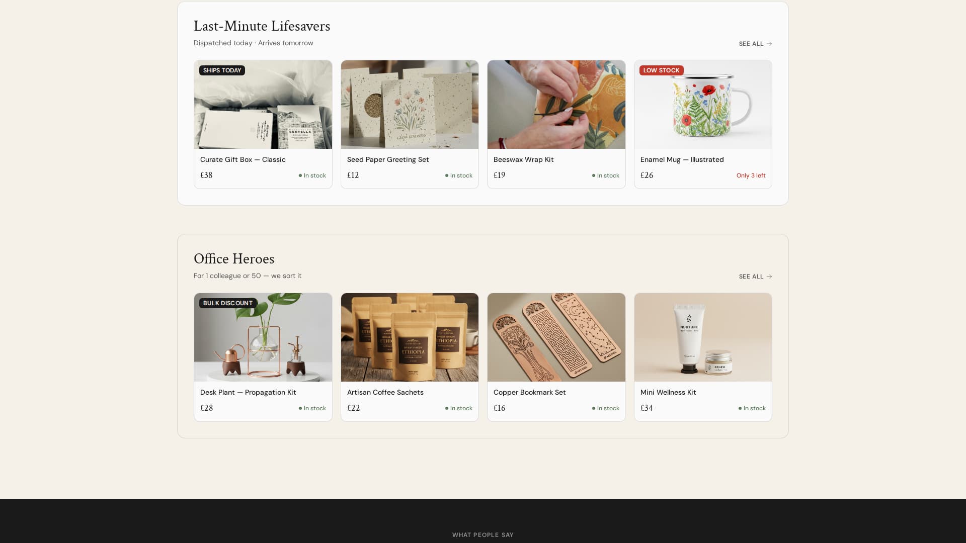 Specialist Gift & Specialty Store Professional Website Template