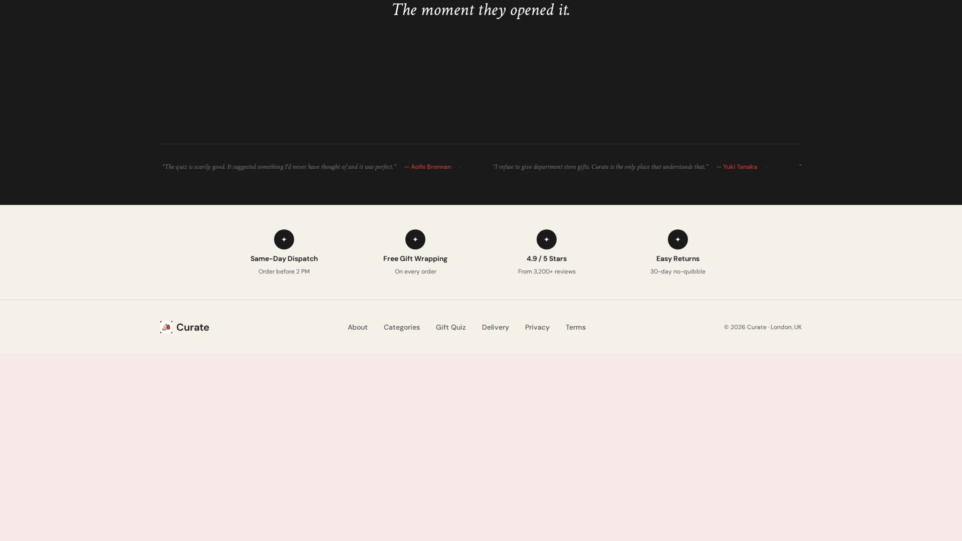 Specialist Gift & Specialty Store Professional Website Template