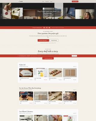 Specialist Gift & Specialty Store Professional Website Template