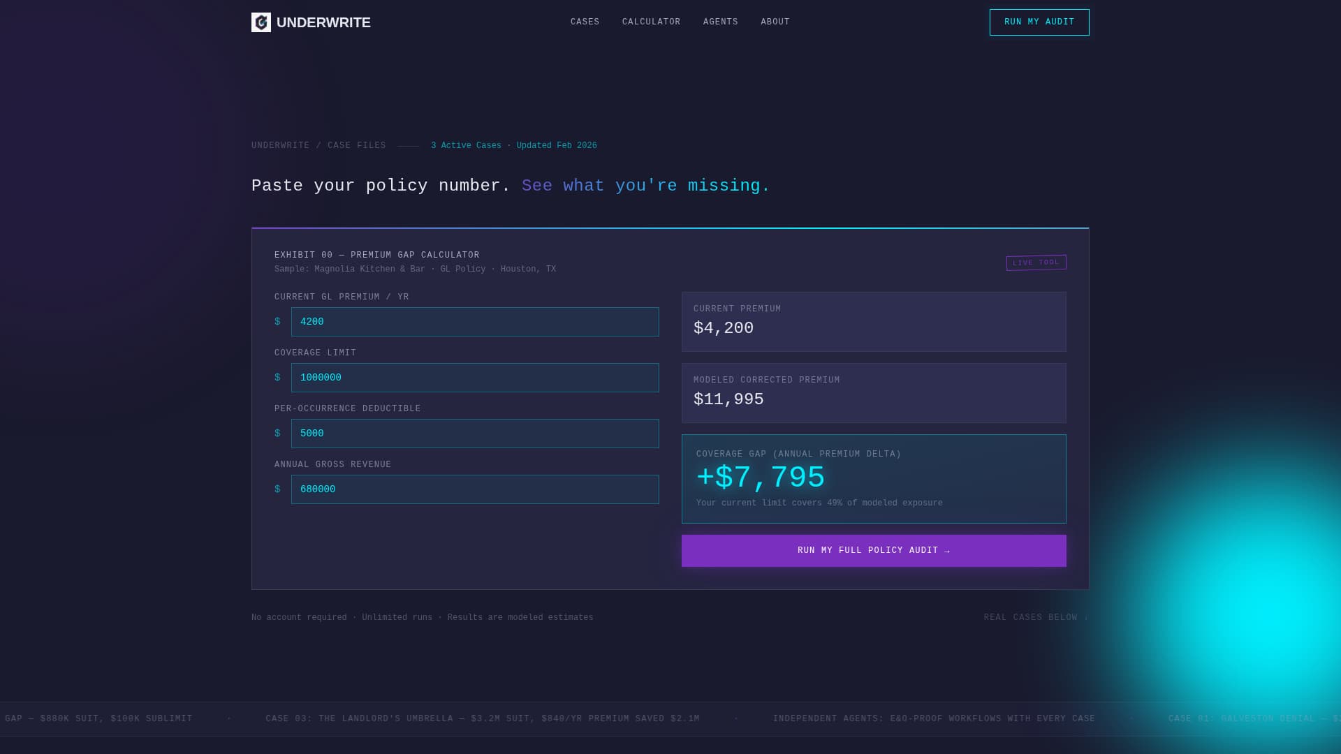 Insurance Agency Case Study & Premium Savings Website Template