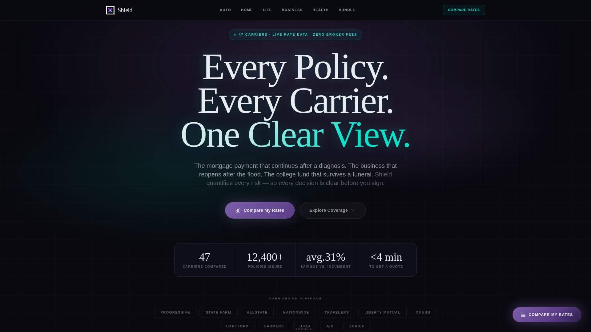 Insurance Agency Privacy Policy Website Template