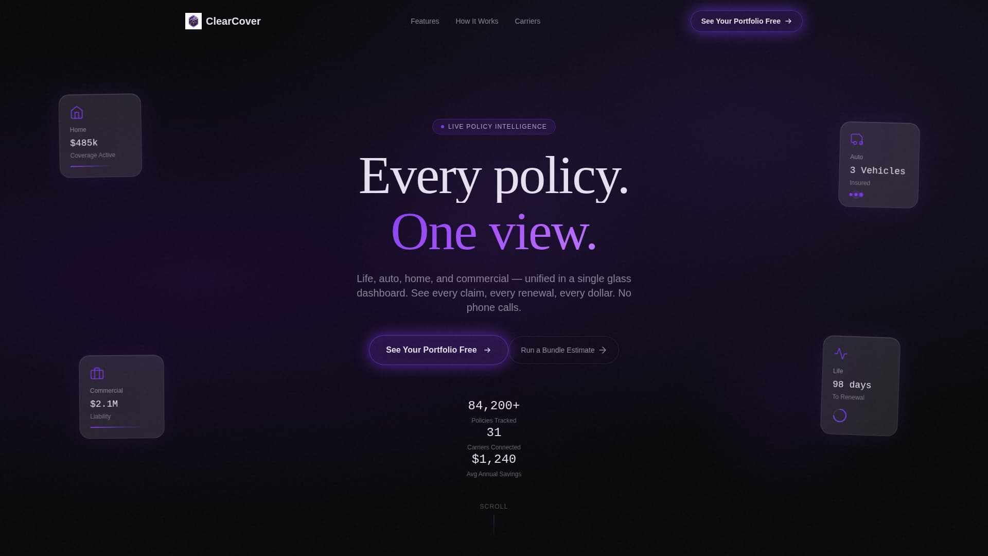 Multi-Line Insurance Agency Coverage Discovery Website Template