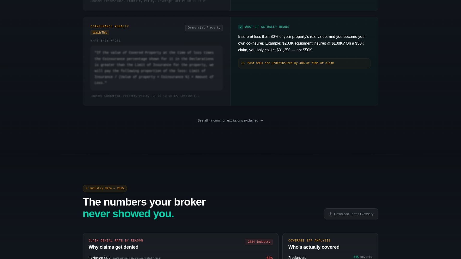 Insurance Agency Advanced Cost Calculator Website Template