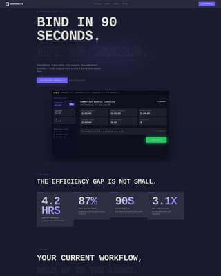 Underwrite - Powerful Insurancebooking Landing Page Template
