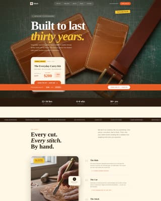 Niche & Artisan Products Professional Website Template