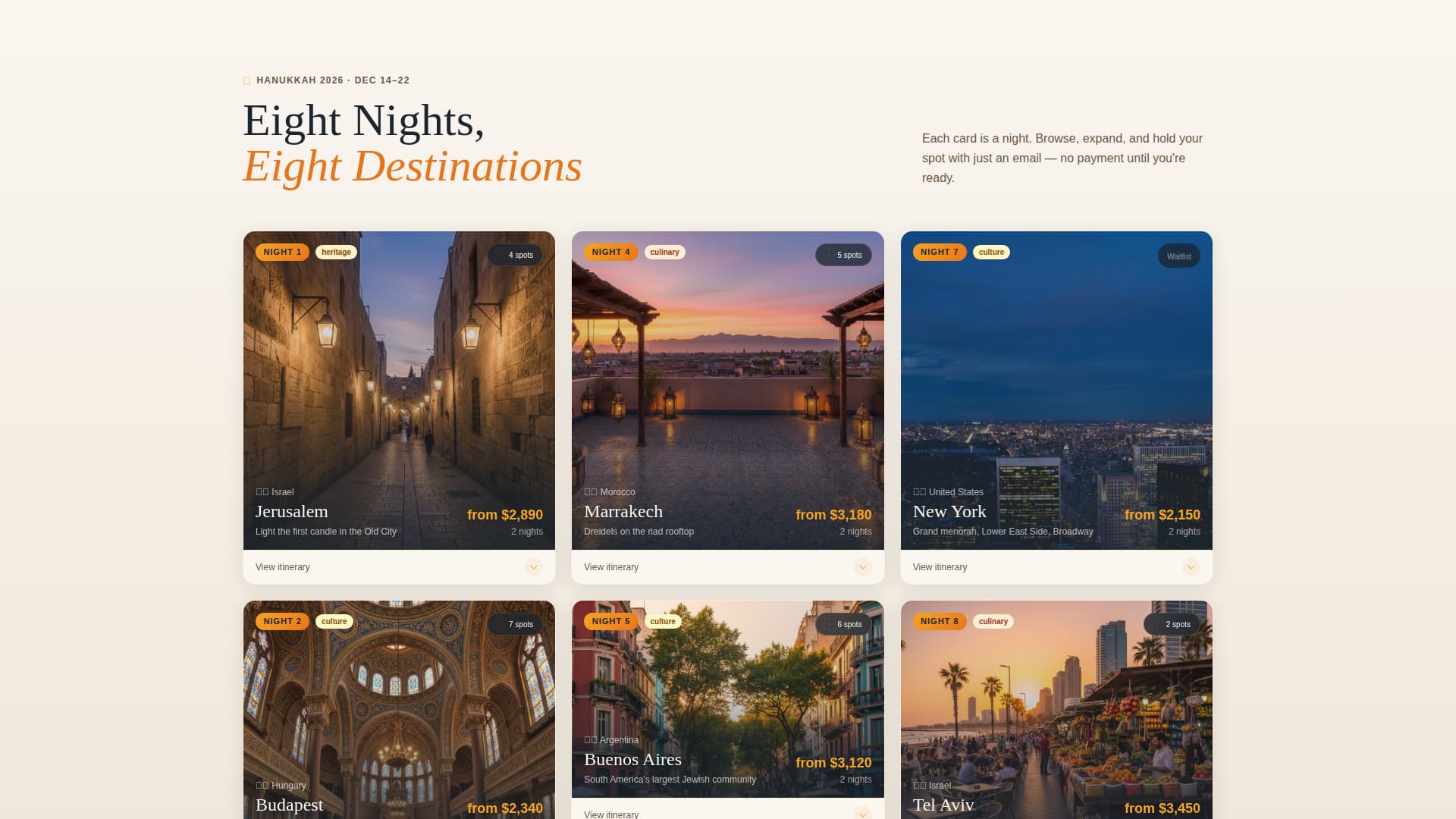 Menorah - Radiant Hanukkah Landing Page Template