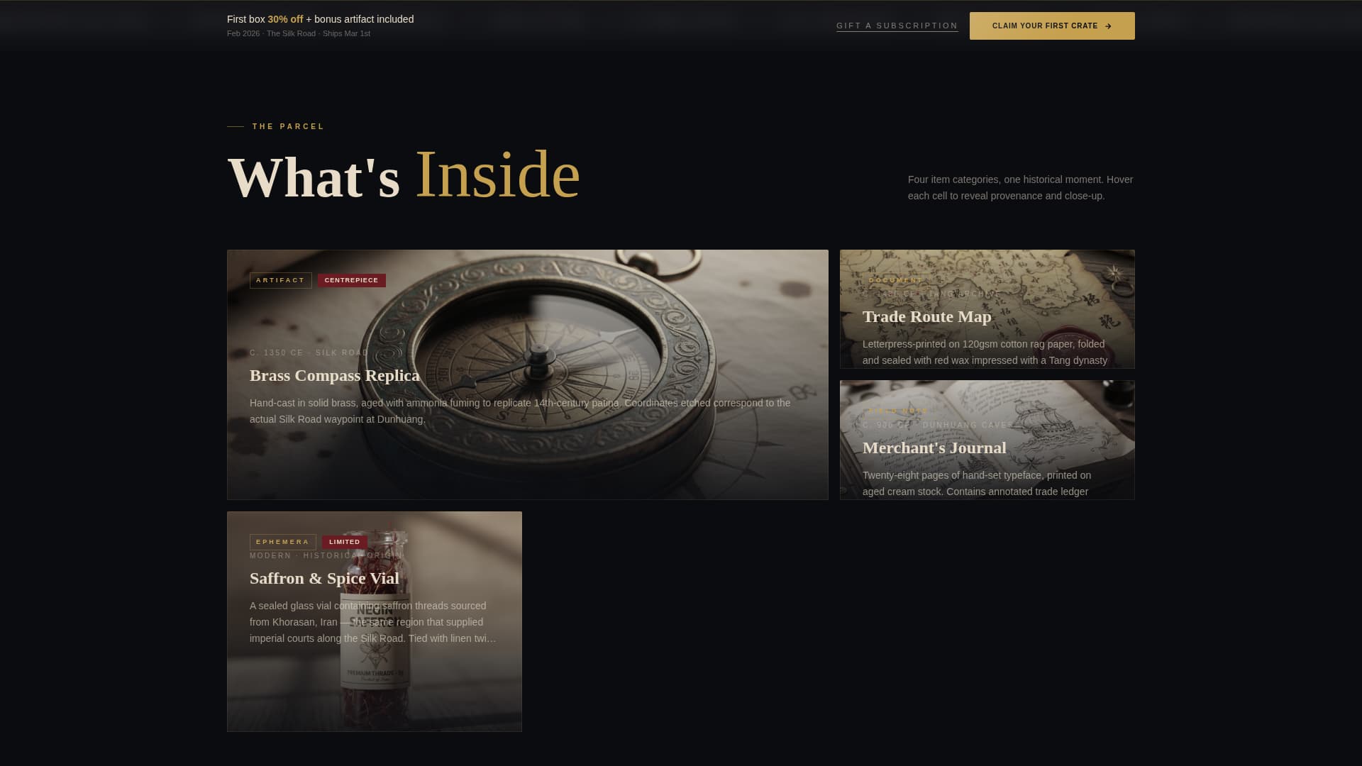 Subscription Box Services Professional Website Template