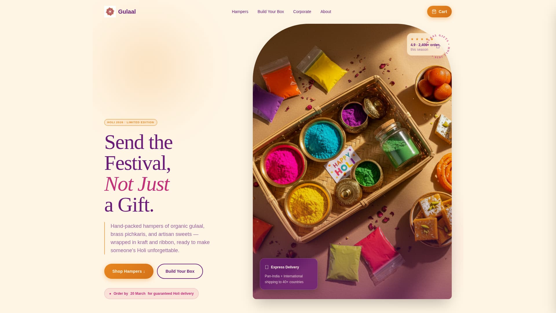 Holi Business Portfolio & Case Study Website Template