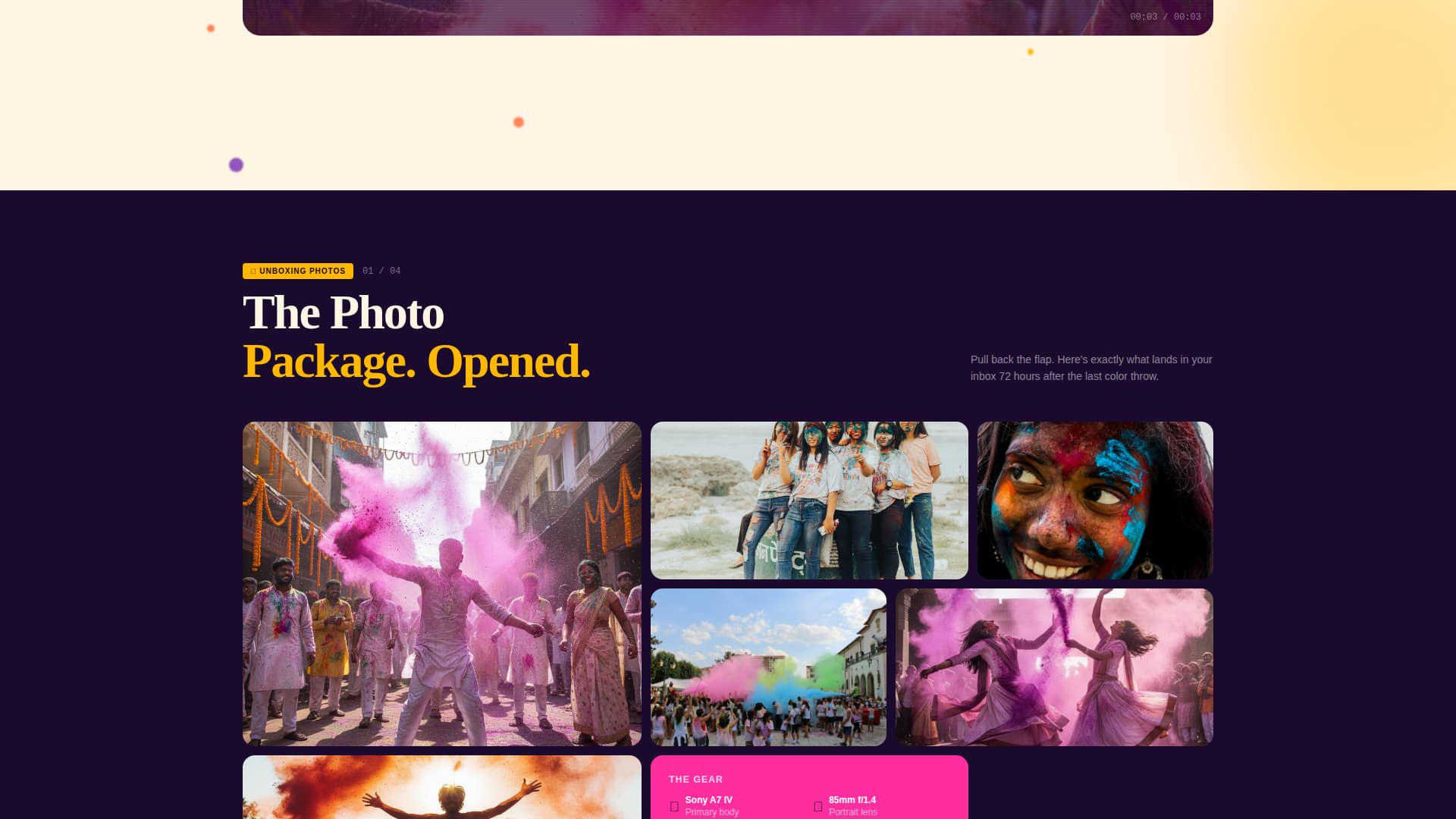 Advanced Holi Business Pricing & Packages Website Template