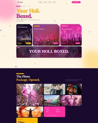 Advanced Holi Business Pricing & Packages Website Template