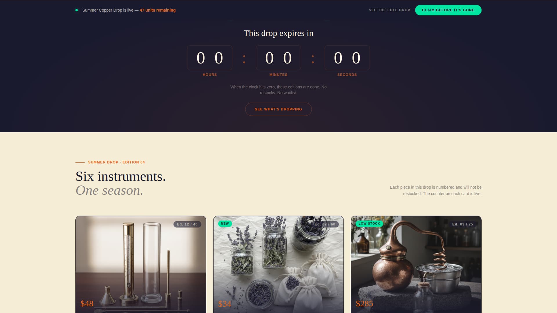 Hobby & Passion Supplies Pre-Launch & Coming Soon Website Template