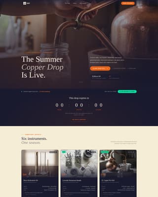 Hobby & Passion Supplies Pre-Launch & Coming Soon Website Template