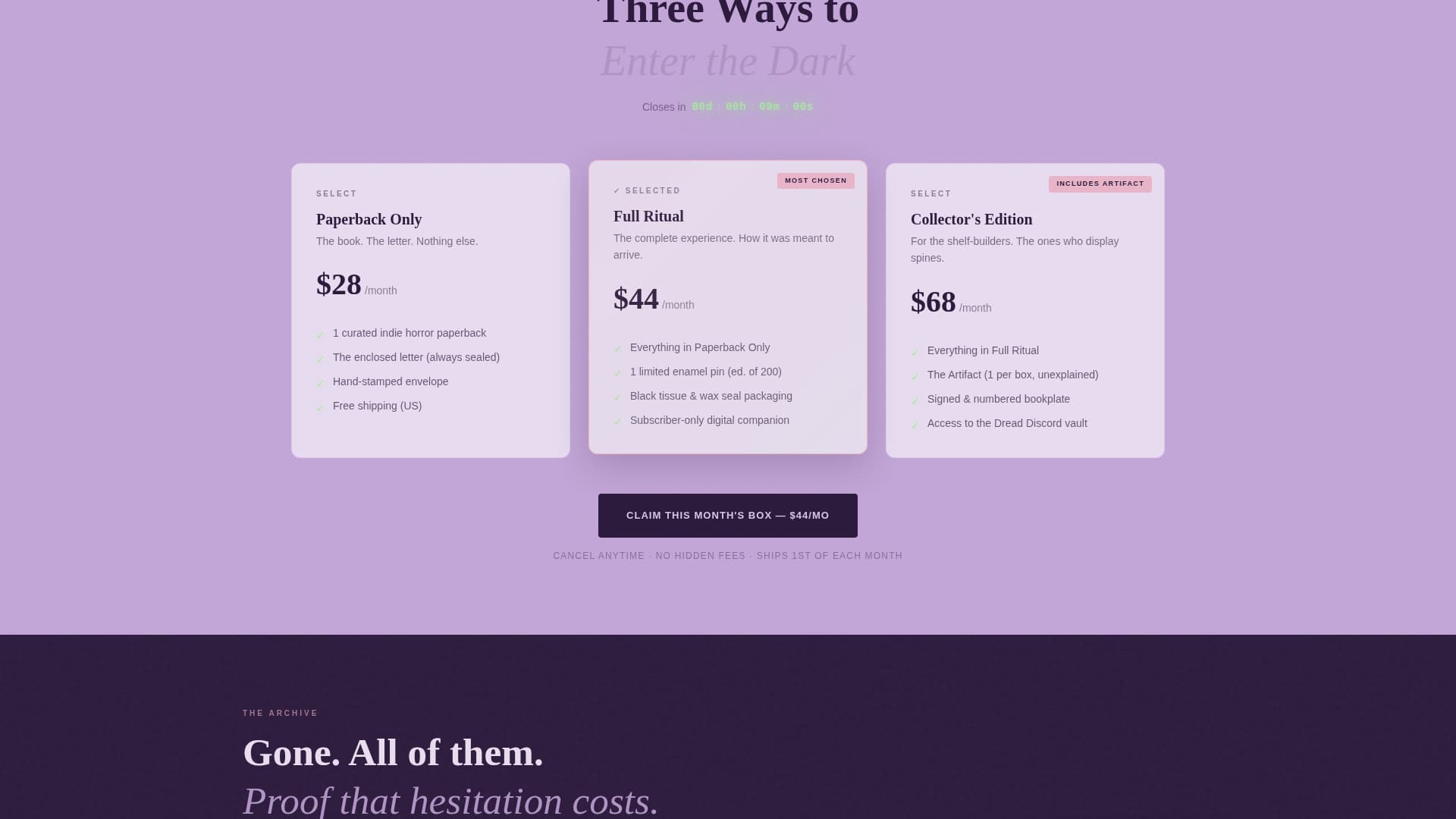 Subscription Box Services Pre-Launch & Coming Soon Website Template