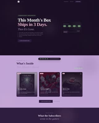 Subscription Box Services Pre-Launch & Coming Soon Website Template