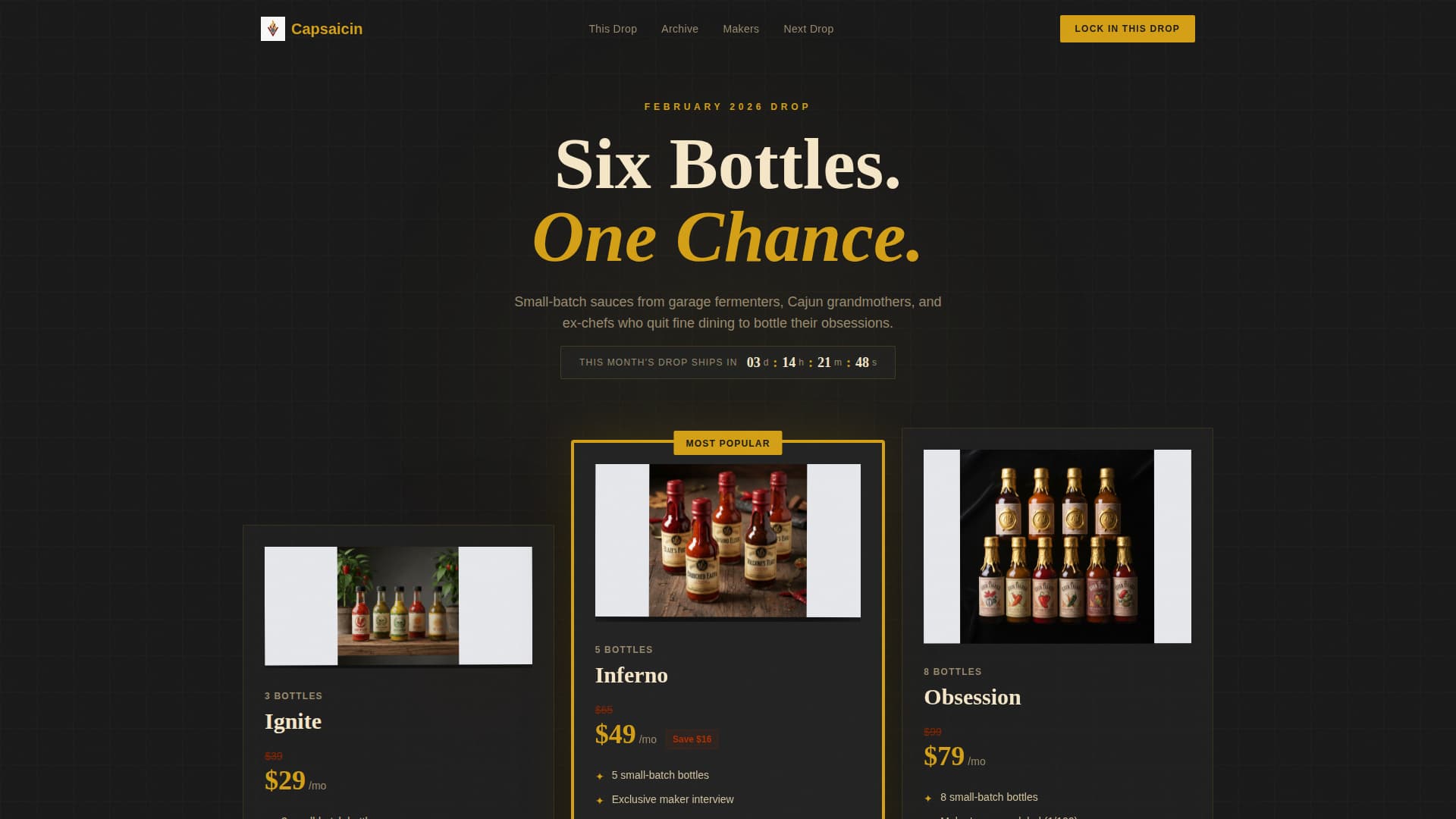 Subscription Box Services Professional Website Template