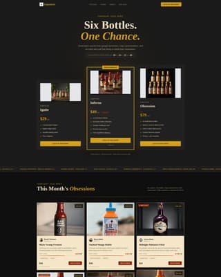 Subscription Box Services Professional Website Template