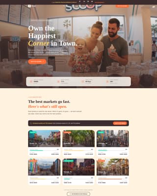 Scoop - Irresistible Franchise Landing Page Template